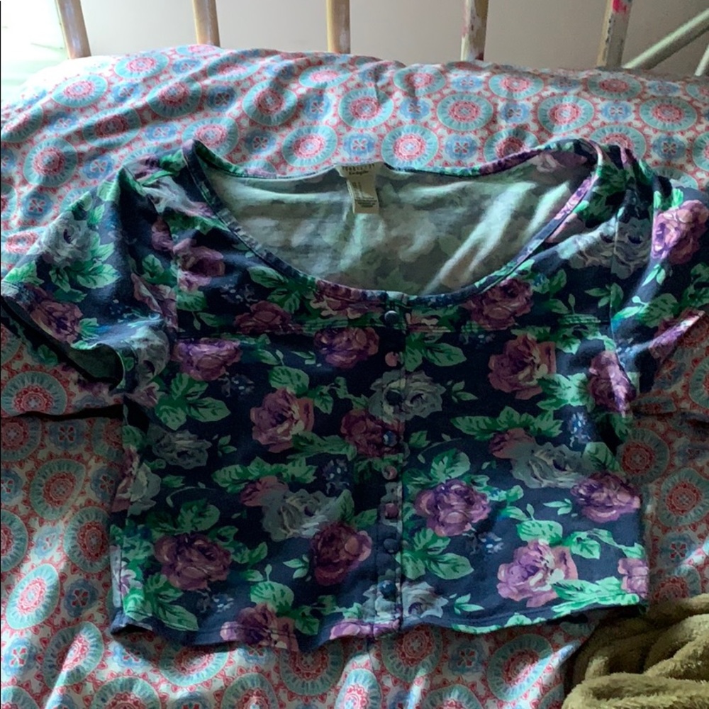 Floral crop top